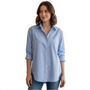 ARKET Light Blue 100% Cotton Button-Down Shirt | Classic Poplin | EUR 36 / US 6